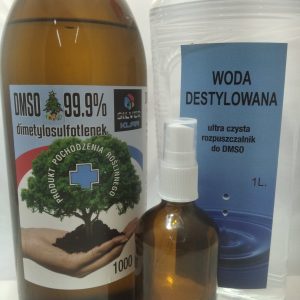 Zestaw 1L DMSO + 1L wody zdemineralizowanej + atomizer