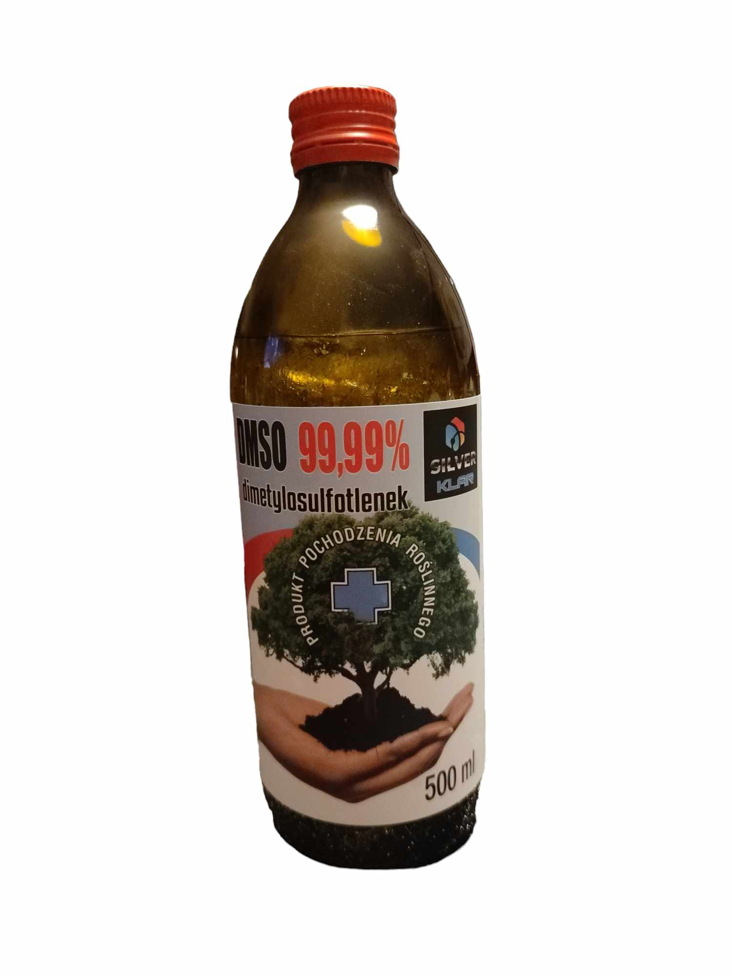DMSO szklana butelka 500 ml czystość 99,99%