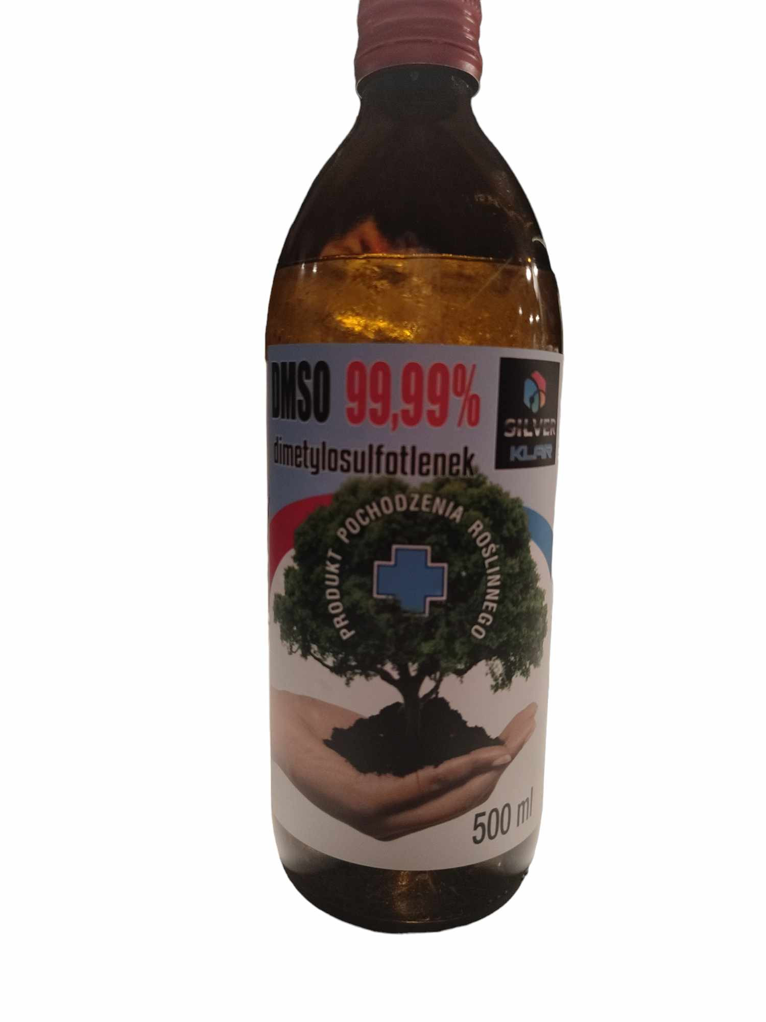 DMSO szklana butelka 500 ml czystość 99,99%