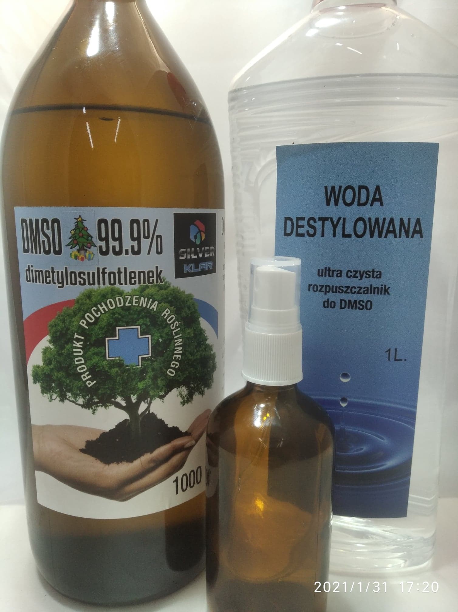 DMSO 250 ml czystość 99,99%